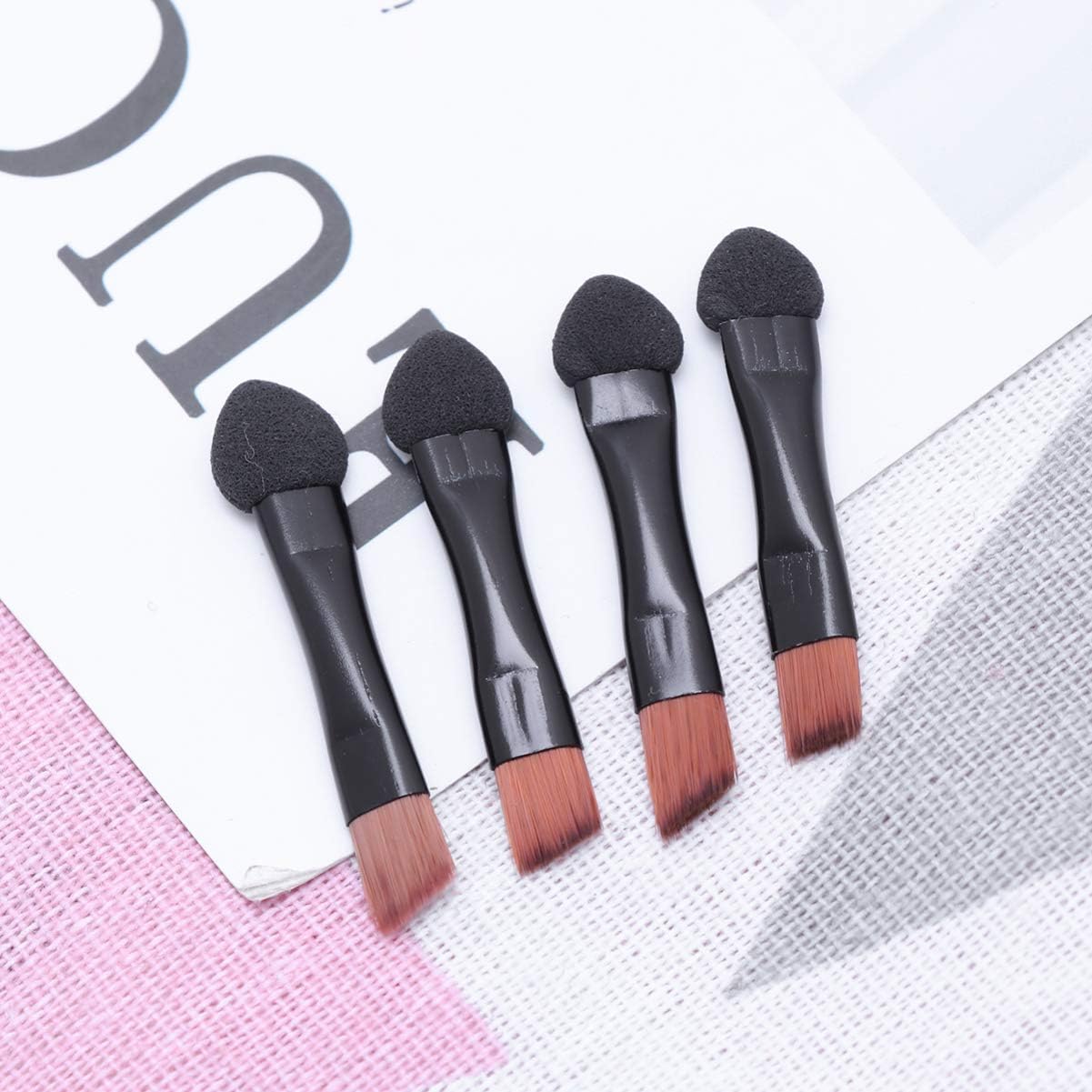 20 Pezzi pennello per ombretto spugnetta per il trucco degli occhi occhio di trucco mini makeup brush set accessori make up ombretto occhi ombretti occhi pennello per sfumare Black Didiseaon