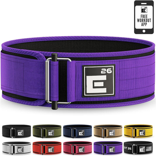 Self-Locking Weight Lifting Belt | High Quality Weight Lifting Belt for Crossfit Athletes, Power Lifting and Olympic Lifting Athletes