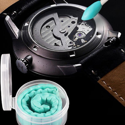 Watch Cleaning Clay, Rubber Cleaning Putty, Efficient Grease and Dirt Remover, Includes 3 Precision Willow Sticks, Perfect for Professional Watch Maintenance, Detailing, and Repair