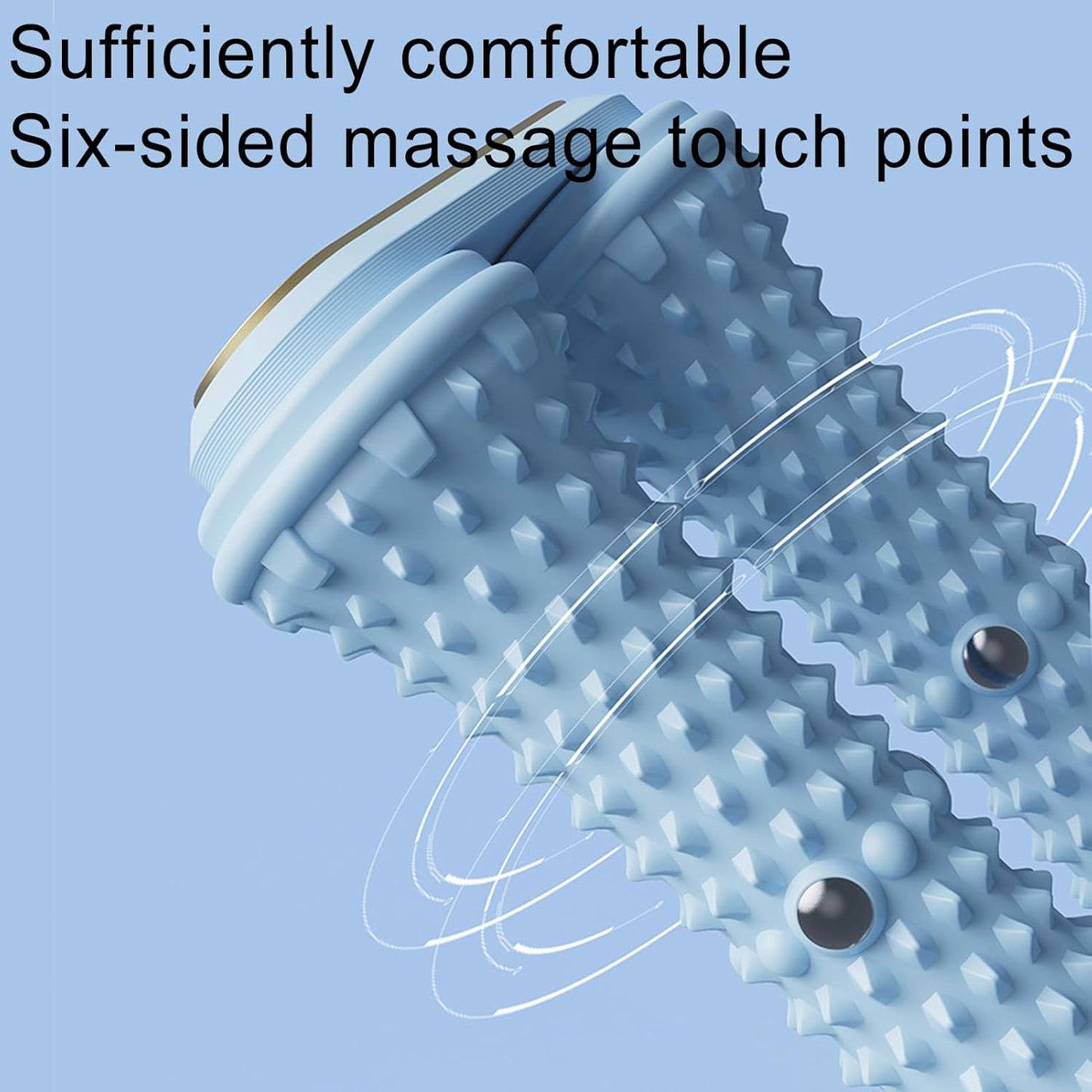 Foot Roller Massage, Calf Muscle Massager, Portable Spiky Foot Roller for Athlete Recovery Gym Relaxation Travel Home Elderly Care Stress