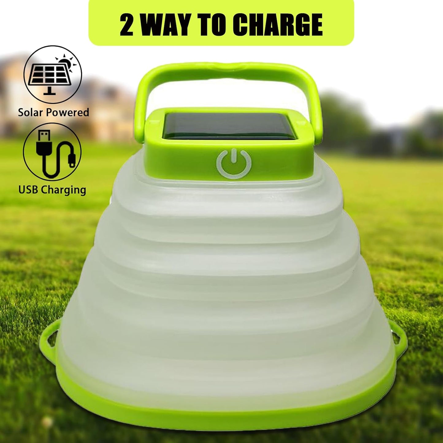 Solis Convene Solar Camping Lanterns-Collapsible Camping Essentials,IP65 Solar Lights Outdoor Waterproof,USB Portable Camping Hanging Lamp for Backpacking Gear,Emergency,Tent,Travel,Hiking