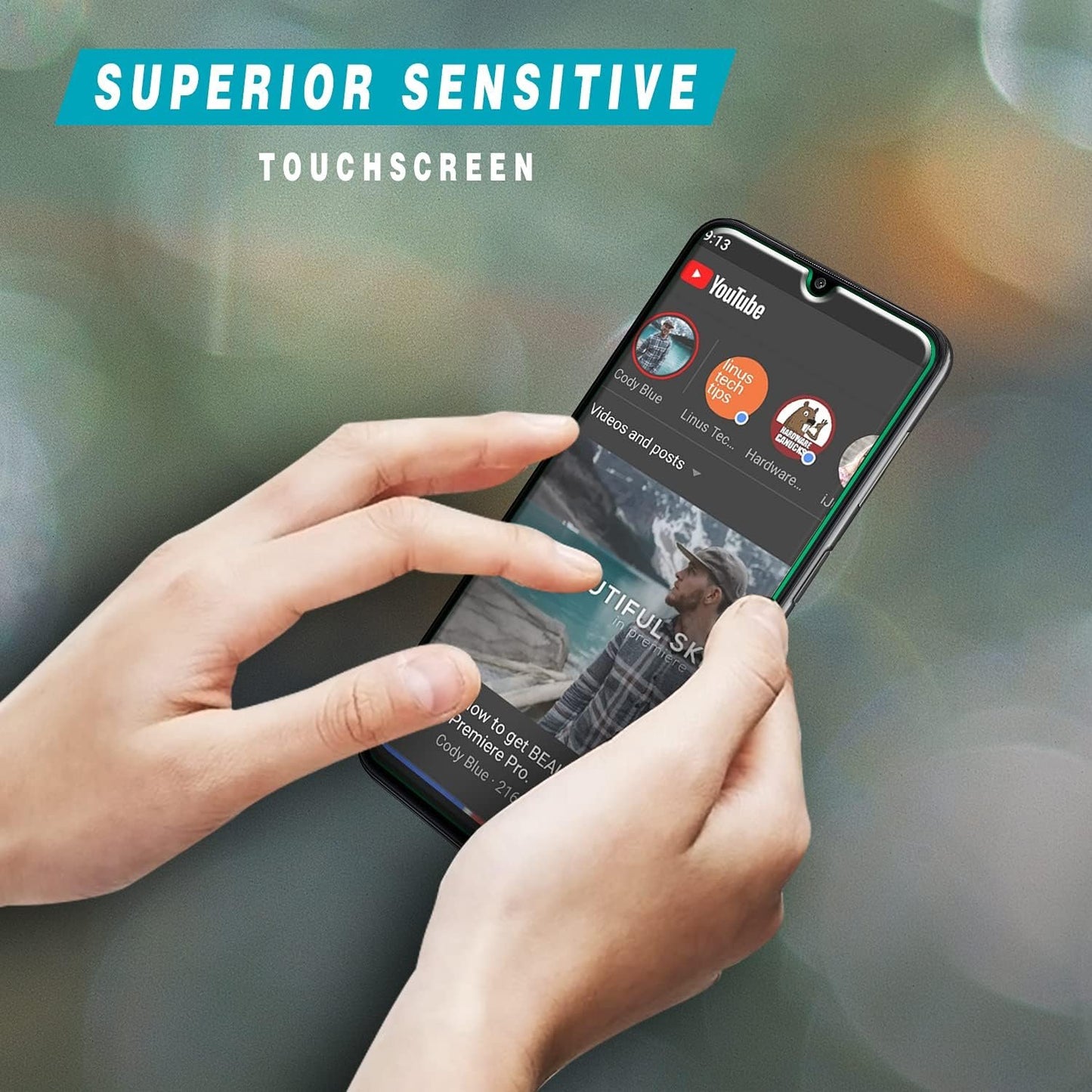 [2-Pack] HPTech Designed for Samsung Galaxy A32 5G Tempered Glass Screen Protector, 9H Hardness, Anti Scratch, Case Friendly, Bubble Free