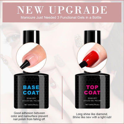Gel Polish Set, 8-Color Quick Dry Formula, Long-Lasting Finish, Smooth Application, Non-Irritating Nail Care, Ideal For Daily Wear Parties Wedding Salon Holiday Looks
