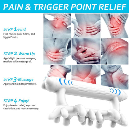Ungtyb Fascia Massage Tool, Anti-Cellulite Stick, Myofascial Release Roller, Deep Tissue Relief, Trigger Point Massager, Ideal for Neck, Back, Muscle Recovery, 7.87x3.35x3.35in
