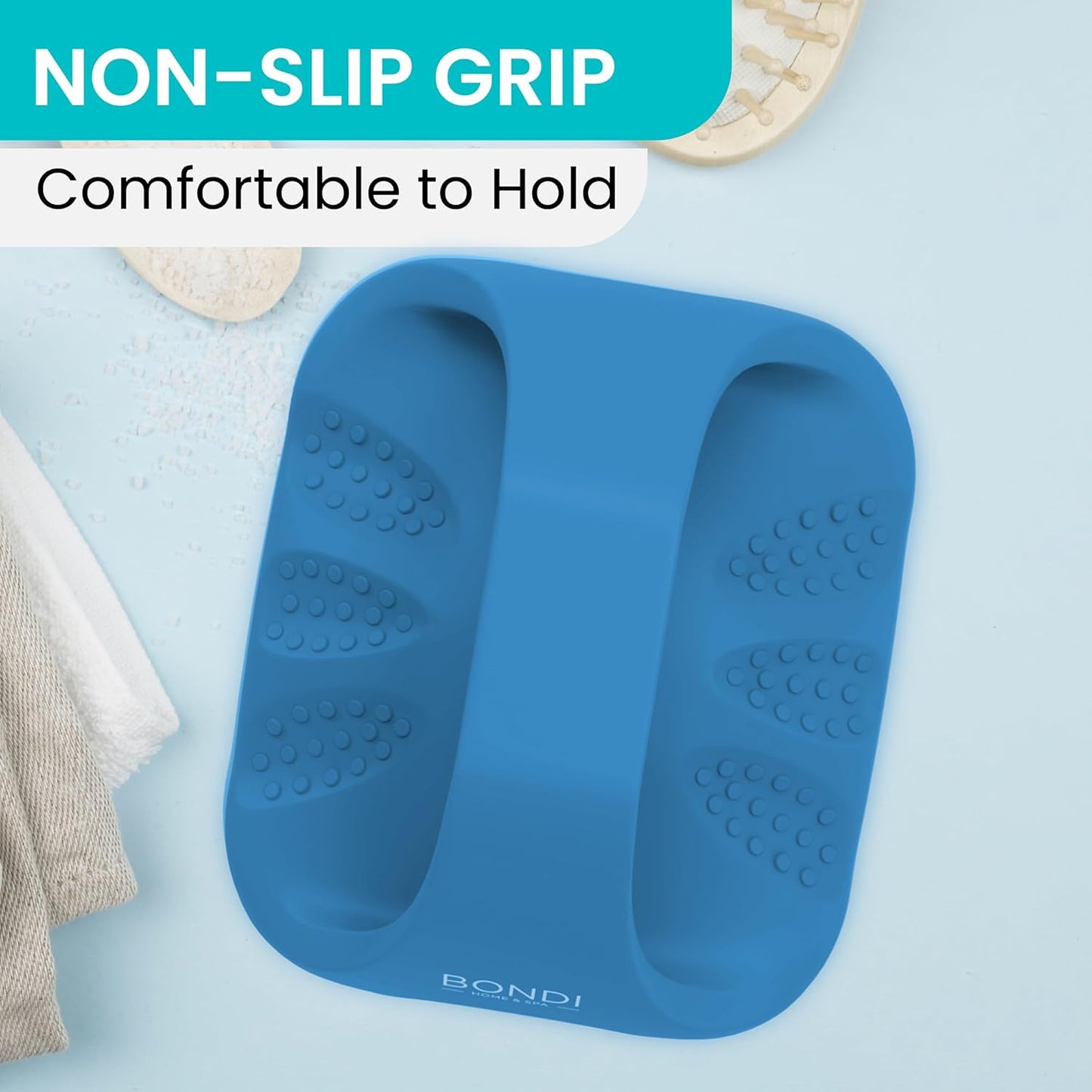 Bondi Home Spa - Hair Scalp Massager - Shampoo Brush for Scalp-Care - Promotes Healthy Hair Growth - 100% Premium Silicone Scalp Brush to Exfoliate & Refresh