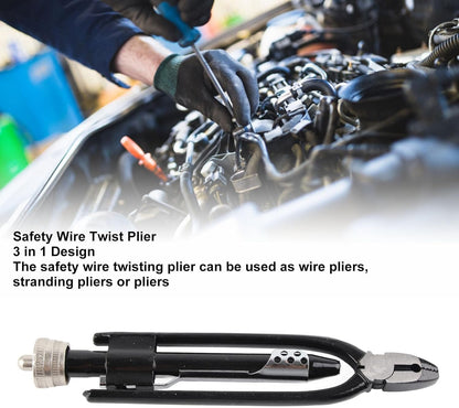 21cm/8.3in Safety Wire Twist Pliers with Wire,Steel Alloy Wire Twisting Tool Lock Wire Pliers with Spring Return and Heavy Duty Locking Jaws for Aircraft Machinery Vehicles