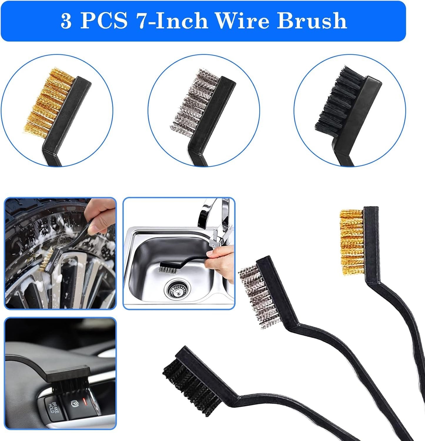 26Pcs Car Detailing Brush Set, Car Detailing Kit, Auto Detailing Drill Brush Set, Car Detailing Brushes, Car Buffing Sponge Pads Kit,Car Accessories,Car Cleaning Tools Kit for Interior,Exterior,Wheels