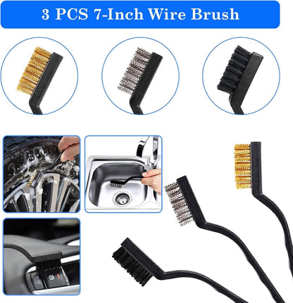 26Pcs Car Detailing Brush Set, Car Detailing Kit, Auto Detailing Drill Brush Set, Car Detailing Brushes, Car Buffing Sponge Pads Kit,Car Accessories,Car Cleaning Tools Kit for Interior,Exterior,Wheels