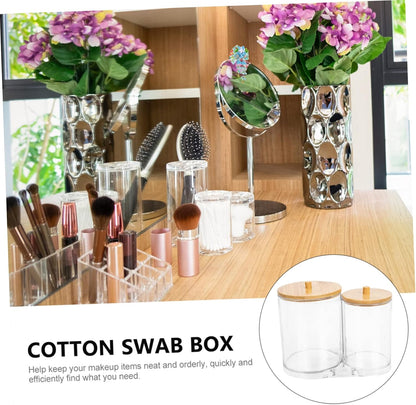 ULTECHNOVO Scatola Organizer Per Makeup Con Contenitore Compatto Per Pad e Accessori Cosmetici Design Per Trucco