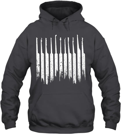 MIRABOZZI Lock Pick Tools Lock Picking Lock Picker and Locksmith Locksmithing Unisex Hoodie Gift Women Men Hoodie (Dark Heather;S)