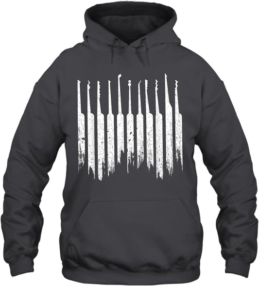 MIRABOZZI Lock Pick Tools Lock Picking Lock Picker and Locksmith Locksmithing Unisex Hoodie Gift Women Men Hoodie (Dark Heather;S)