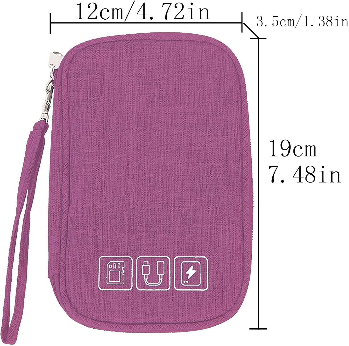 Ruyosn Cable Organizer Bag Waterproof Cable Bag Small Pocket for Hard Drives, Electronic Accessory