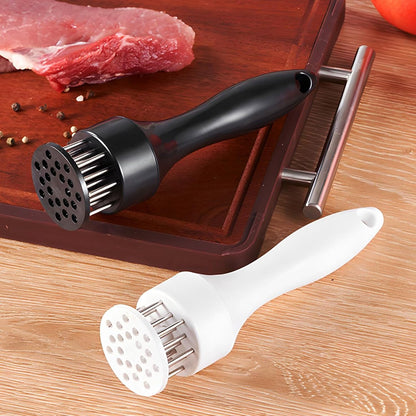 Stainless Steel Needle Blades Meat Tenderizer Tool with Ultra Sharp Profession Kitchen Gadgets Jacquard for Tenderizing and Cooking BBQ, Marinade, Steak, Beef, and Poultry (Black)