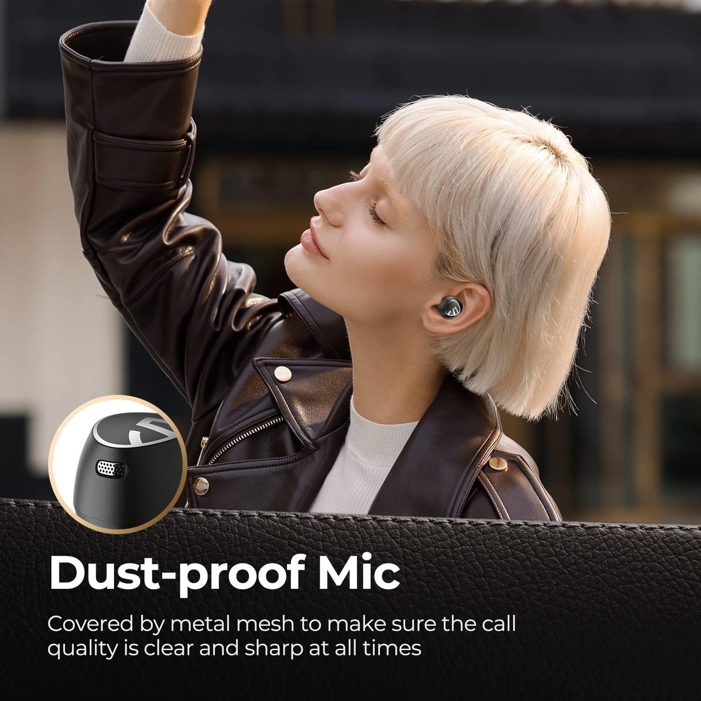 SoundPEATS Free2 Classic Wireless Earbuds Bluetooth V5.1 Headphones with 30Hrs Playtime in-Ear Wireless Earphones, Built-in Mic for Clear Calls, Touch Control, Single/Twin Mode (Black)