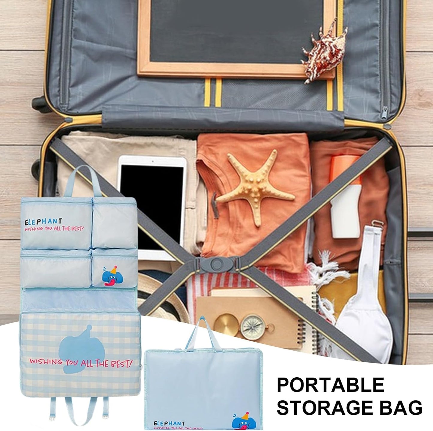 Underwear Bag for Travel,Lingerie Bag for Travel - Moving Packing Case, Foldable Organization Pouch for Closet Dorm Hotel Daily Use