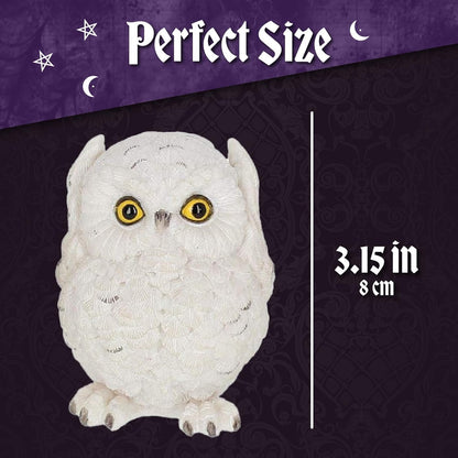 Nemesis Now Three Wise Owls Figurine 8cm White