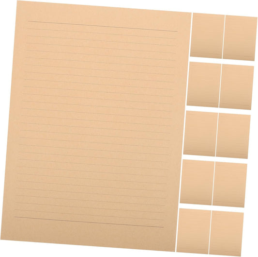 FOYTOKI Vintage Letter Paper Pack of 100 Sheets Lined Writing Paper Letter Stationery A4 Size