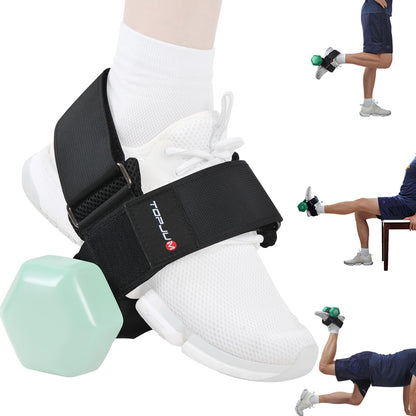 Dumbbell Foot Attachment, Tibialis Trainer, Adjustable Ankle Weights, Ankle Straps for Weight Lifting, Leg Workouts at Home for Hip Flexors, Shin Splint, Hamstring Curls, Leg extensions, Home Gym