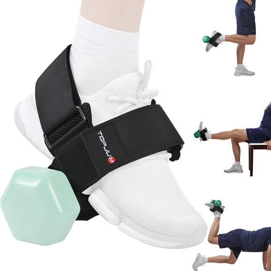 Dumbbell Foot Attachment, Tibialis Trainer, Adjustable Ankle Weights, Ankle Straps for Weight Lifting, Leg Workouts at Home for Hip Flexors, Shin Splint, Hamstring Curls, Leg extensions, Home Gym