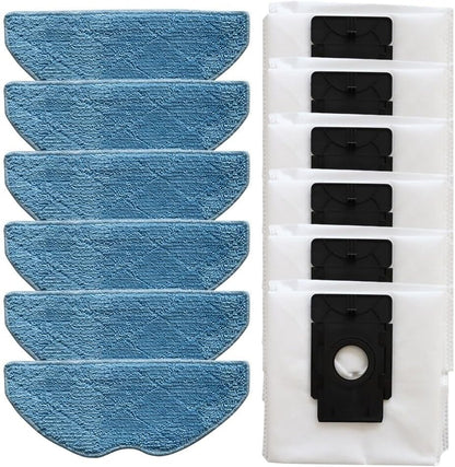 Cleaning Essentials, panni per mocio e sacchetti di ricambio per Tapo RVA300 RV10 Plus, colore: nero