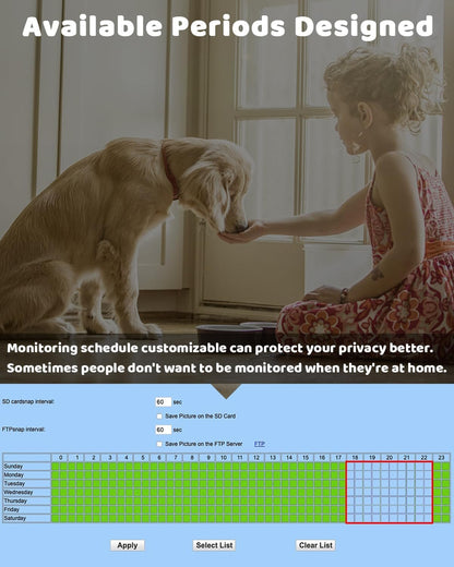 GENBOLT 2K Pet Camera, WiFi Security Camera Indoor,Home Surveillance IP Camera CCTV with Humanoid Detection, Auto Cruise Dog Cam with Audio Alarm
