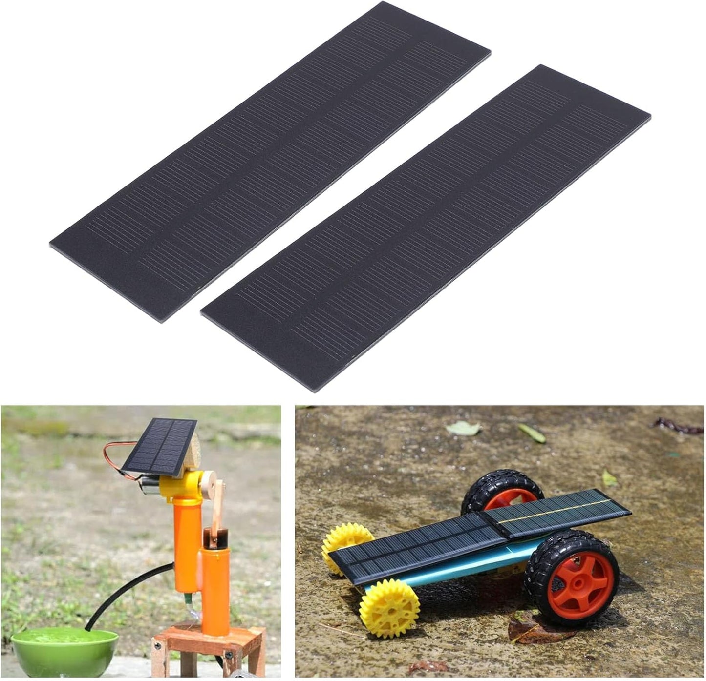 Mini Solar Panel - 2pcs Solar Panel Charger 5v 1w with High Performance Monocrystalline for Camera, Water Pump, Small Fan, Power Bank, Camping Lanterns