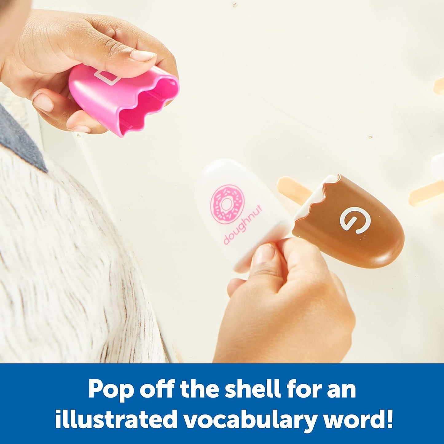 Learning Resources Mini ABC Pops, 52 Pieces, Ages 3+, Vocabulary Words, Alphabet, fine Motor Skills Toys, Toddler Learning Toys, Preschool Learning Activities, Montessori Toys for Kids