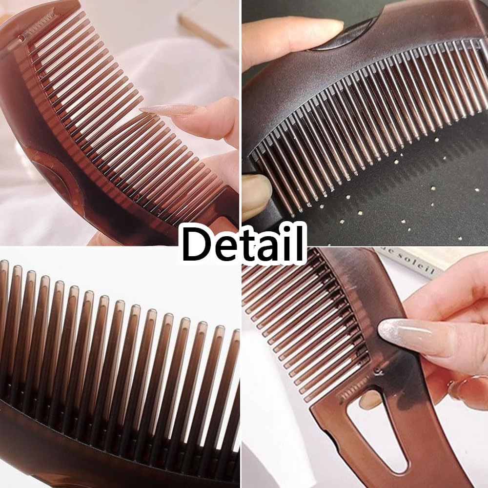 Dolemay Dandruff Comb,Hollow Tooth Design Hairbrush Unisex Removal of Dandruff and Dirt Scalp Comb Daily Travel Comfortable Hair Care Scurf Hairbrush Multifunctional Scalp Care Brush for Women Men