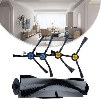 Jonikuper Essential Cleaning Tools - Set di spazzole a rullo di ricambio e spazzole laterali per Silvercrest SSR1 SSRA1, compatibile con modelli di ricambio