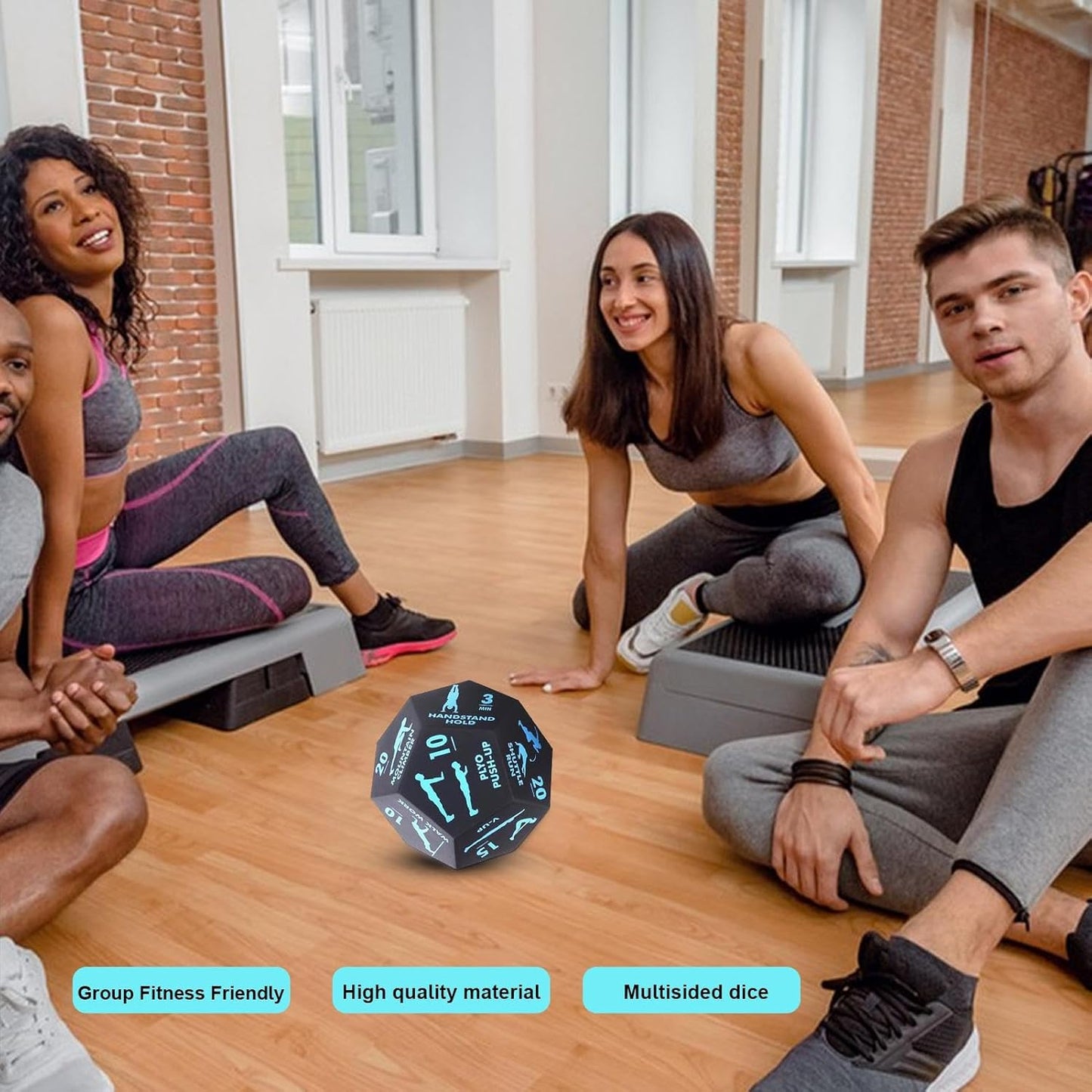 Exercise Dice for Workouts | Fitness Exercise Dice Game,Strength Training Home Gym Accessories for Outdoor Travel Rehabilitation Yoga Team Sports Conditioning