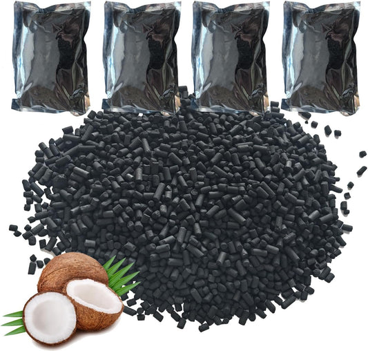 4 Pack Odor Absorbing Filter Refills, Replacement Activated Charcoal Compatible with Lomi Smart Waste Kitchen Composter, Vita Mix Most FoodCycler Filters