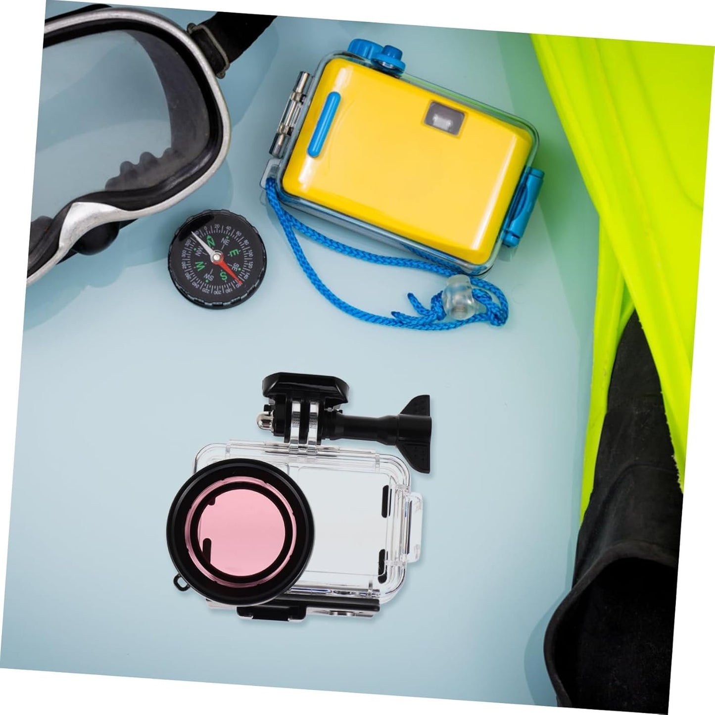 KOMBIUDA Transparent Camera Case Durable Protective Cover for Cameras for Underwater