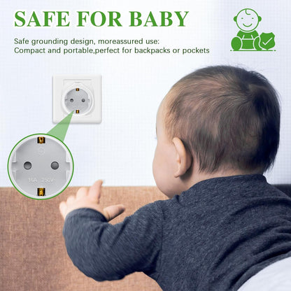 UK Plug Adapter,2pcs UK Plug to Italian Plug Adapter and Universal Travel Adapter, UK to Italy Adapter for Great Britain Qatar Ireland Maldives, Type G