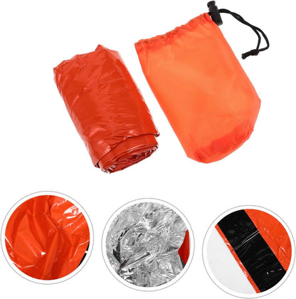 SUPVOX Survival Emergency Blanket Thermal Sleeping Bags Portable for Camping Hiking Emergency Preparedness