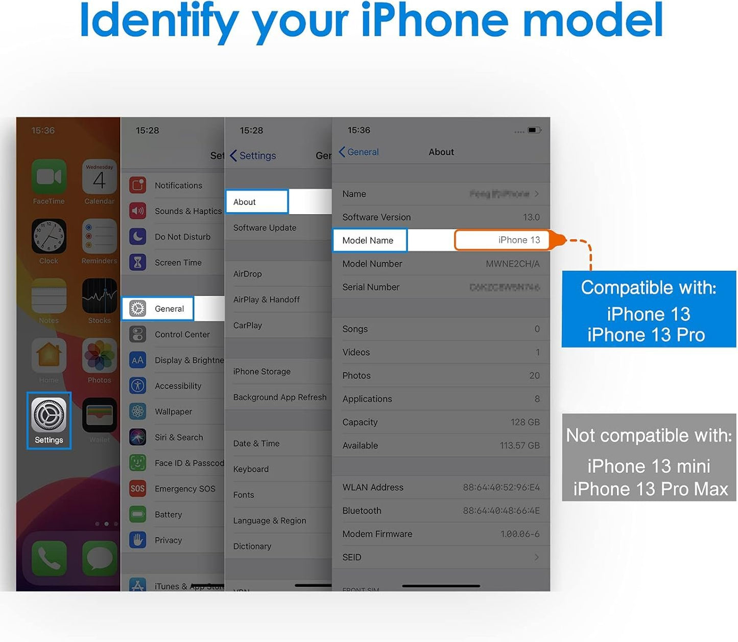 JETech Privacy Screen Protector for iPhone 16e 2025, iPhone 13/13 Pro 6.1-Inch, Anti Spy Tempered Glass Film, 2-Pack