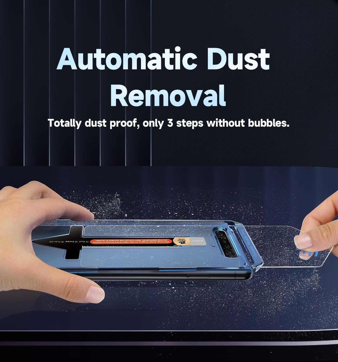 MAGIC JOHN 2 Pack for Google Pixel 8 Pro Tempered Glass Screen Protector, Auto Dust-Elimination, Bubble Free, HD Clear, Easy Installation