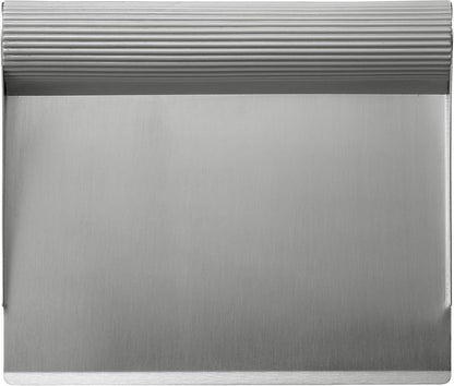Rachael Ray Tools and Gadgets Stainless Steel Pastry Scraper/Bench Scrape/Kitchen Tool for Baking and Cooking/Dishwasher Safe, Sea Salt Gray, 6x5x1in