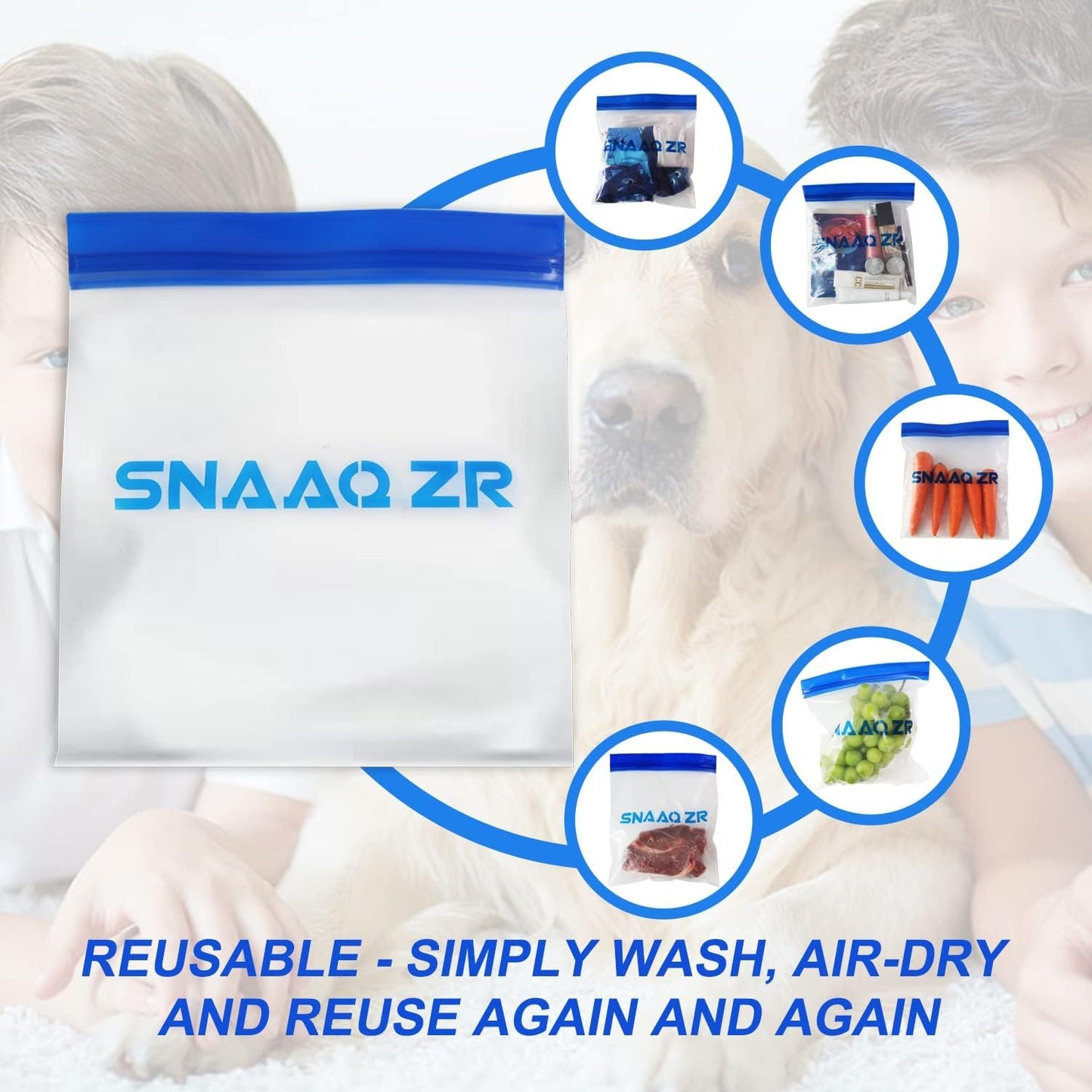 Odor Proof Storage Bags-9" x 10", Reusable Double-Tracked Zip Closure Barrier Storage Bags Lock in Odors Keep Contents Fresh and Waterproof, Large No-Odor Bear Bag fit Camping, Hiking, Water Sports and Home Organization（2 Pack）