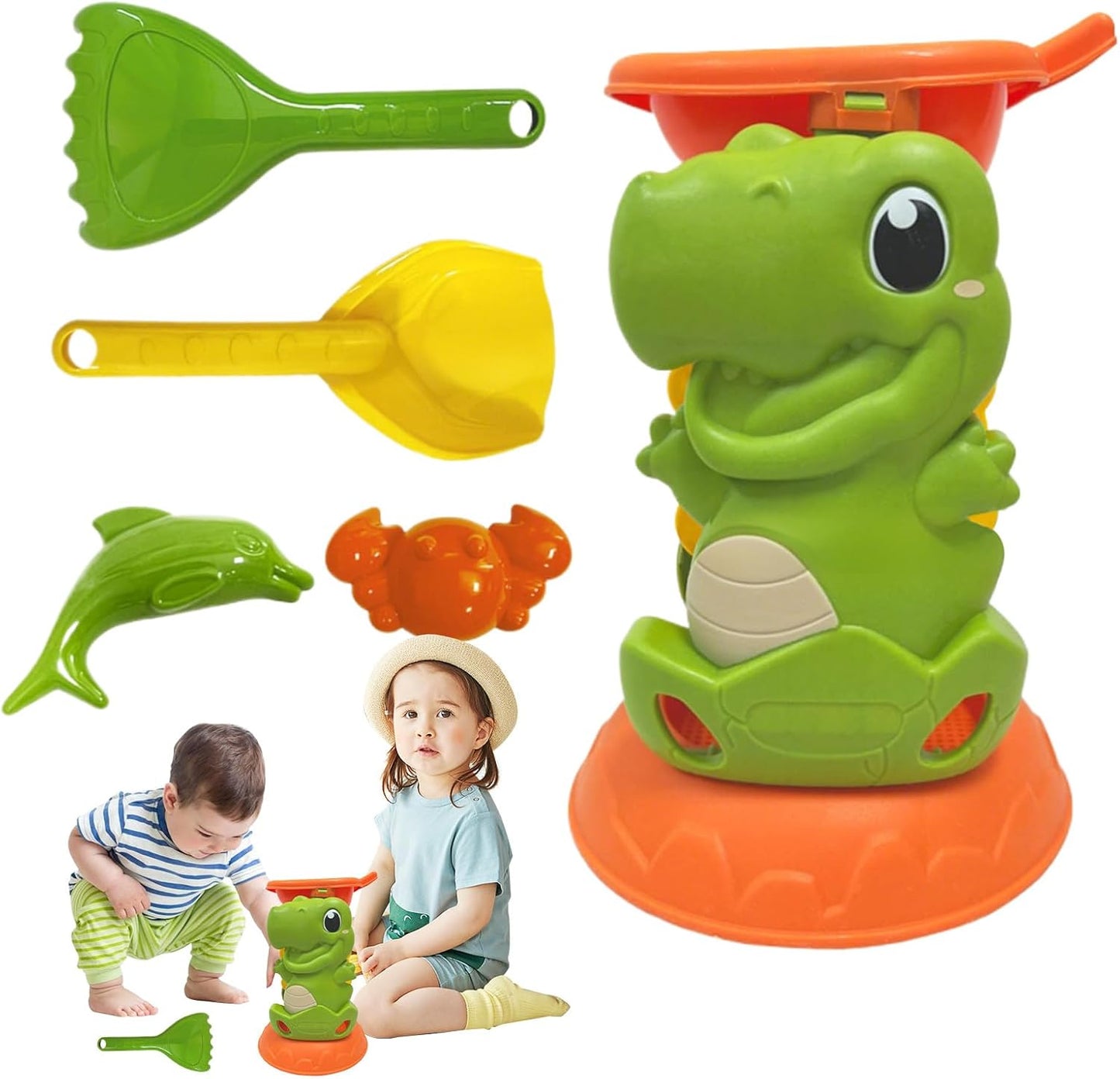 Iouyjiu Sandbox Play Game, Outdoor Water Park Toys, Pool Party Sand Toys with Sturdy and Safe Materials for Outdoor Activities and Exploration in Toddler, 1 Set