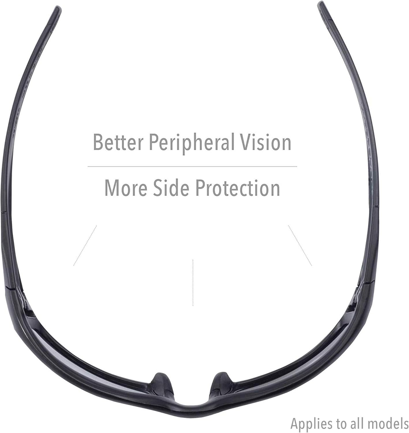Uvex by Honeywell Hypershock Safety Glasses, Clear Frame with Clear Lens & HydroShield Anti-Fog Coating (S2970HS)