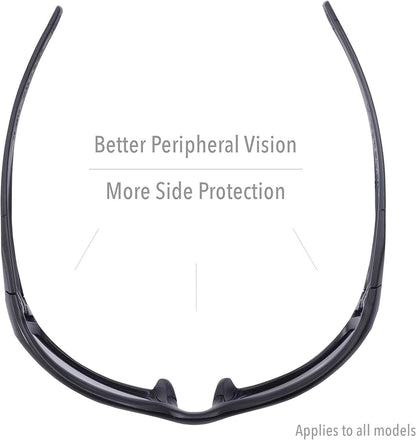 Uvex by Honeywell Hypershock Safety Glasses, Clear Frame with Clear Lens & HydroShield Anti-Fog Coating (S2970HS)