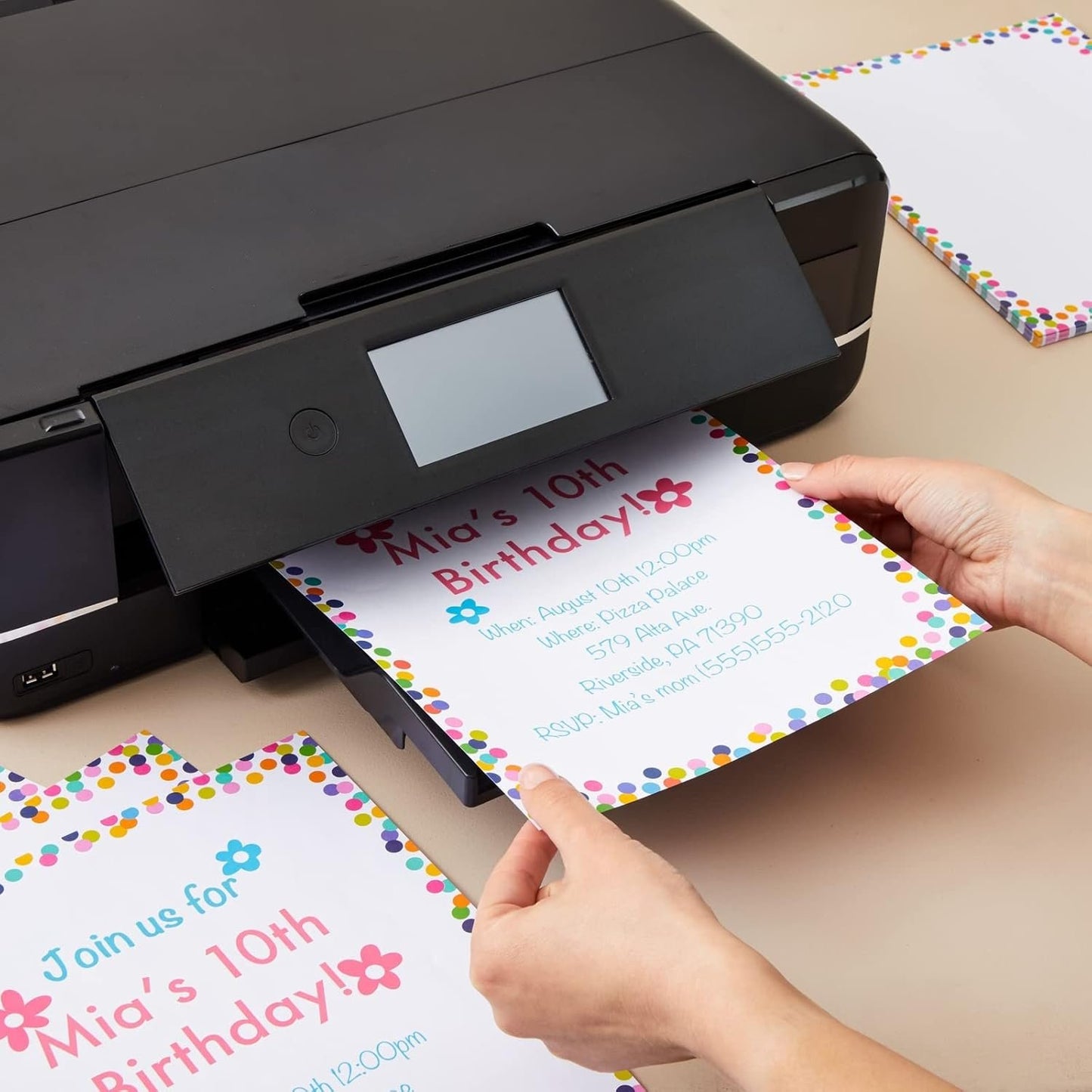 Confetti Stationery Paper (8.5 x 11 Inches, 96 Sheets)