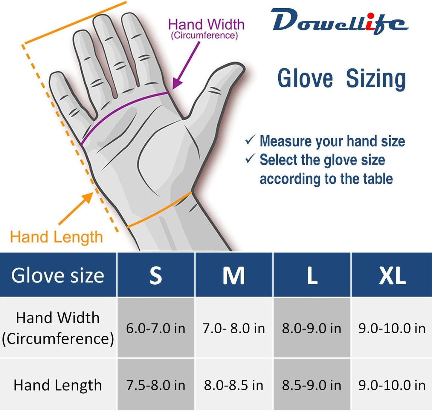 Dowellife Cut Resistant Gloves Food Grade Level 5 Protection, Safety Kitchen Cuts Gloves for Oyster Shucking, Fish Fillet Processing, Mandolin Slicing, Meat Cutting and Wood Carving, 1 Pair (Medium)