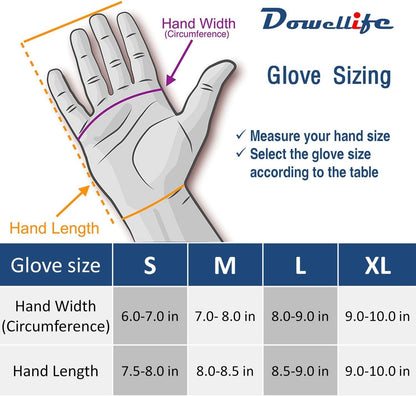 Dowellife Cut Resistant Gloves Food Grade Level 5 Protection, Safety Kitchen Cuts Gloves for Oyster Shucking, Fish Fillet Processing, Mandolin Slicing, Meat Cutting and Wood Carving, 1 Pair (Medium)