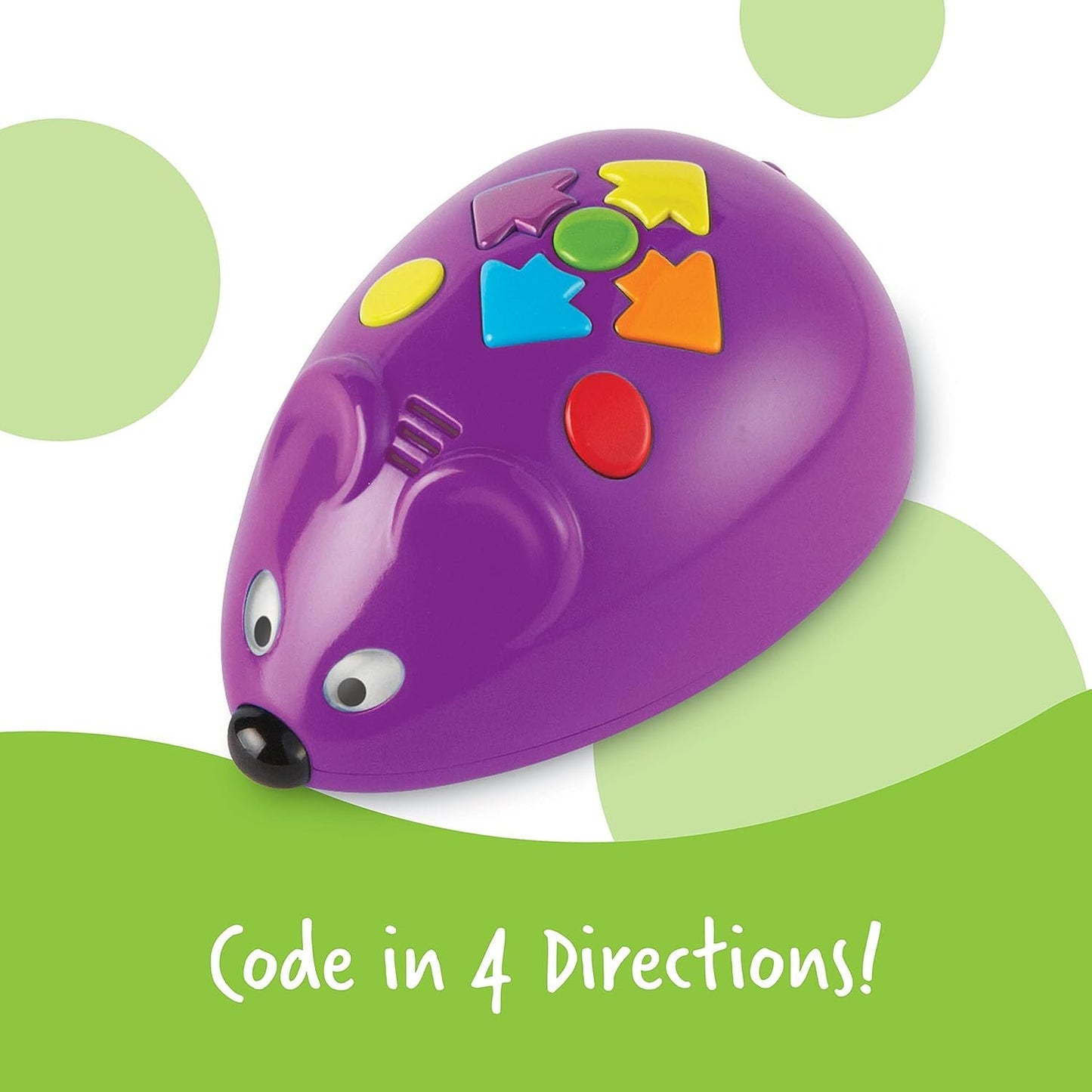 Learning Resources Code and Go Robot Mouse, Coding STEM Toy, 31 Piece Coding Set, Screen Free Coding Toys for Kids, Ages 4 and up