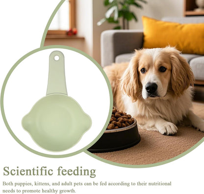 Qkbuza Pet Food Scoop, Adjustable Cute Anti-Spill 1 Cup Scoop, Measuring Cups, Cat Feeding & Watering Supplies For Wet, Grain, Cooking, Kitchen