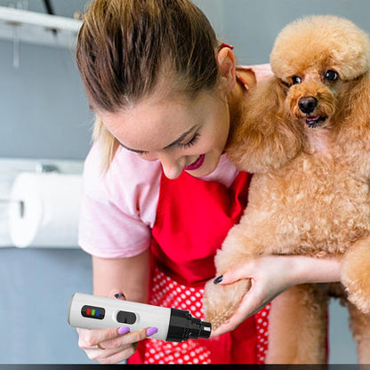 Pet Nail Grinder - Cat Nail Grinder | Dog Toenail Grinder | Electric Dog Nail Trimmer | 2-Speed Adjustable, Rechargeable, Pet Grooming Supplies For Hygiene Relaxing Cleaning