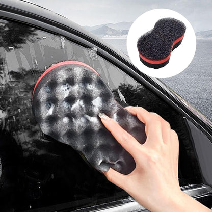 Car Wash Sponge, Buffing Sponge, 8.27-Inch Honeycomb Wax Applicator Pad, Auto Detailing Foam for Cleaning, Paint Protection, Fine Polishing, Waxing, Detailing