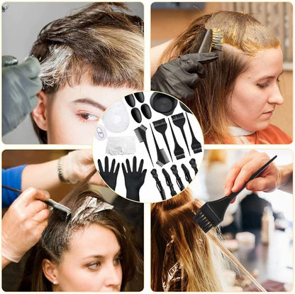 47 Piece Hair Coloring Kit - DIY Salon Dye Tools with Tinting Bowl, Dye Brush, Ear Cover, Gloves, Hair Dryers