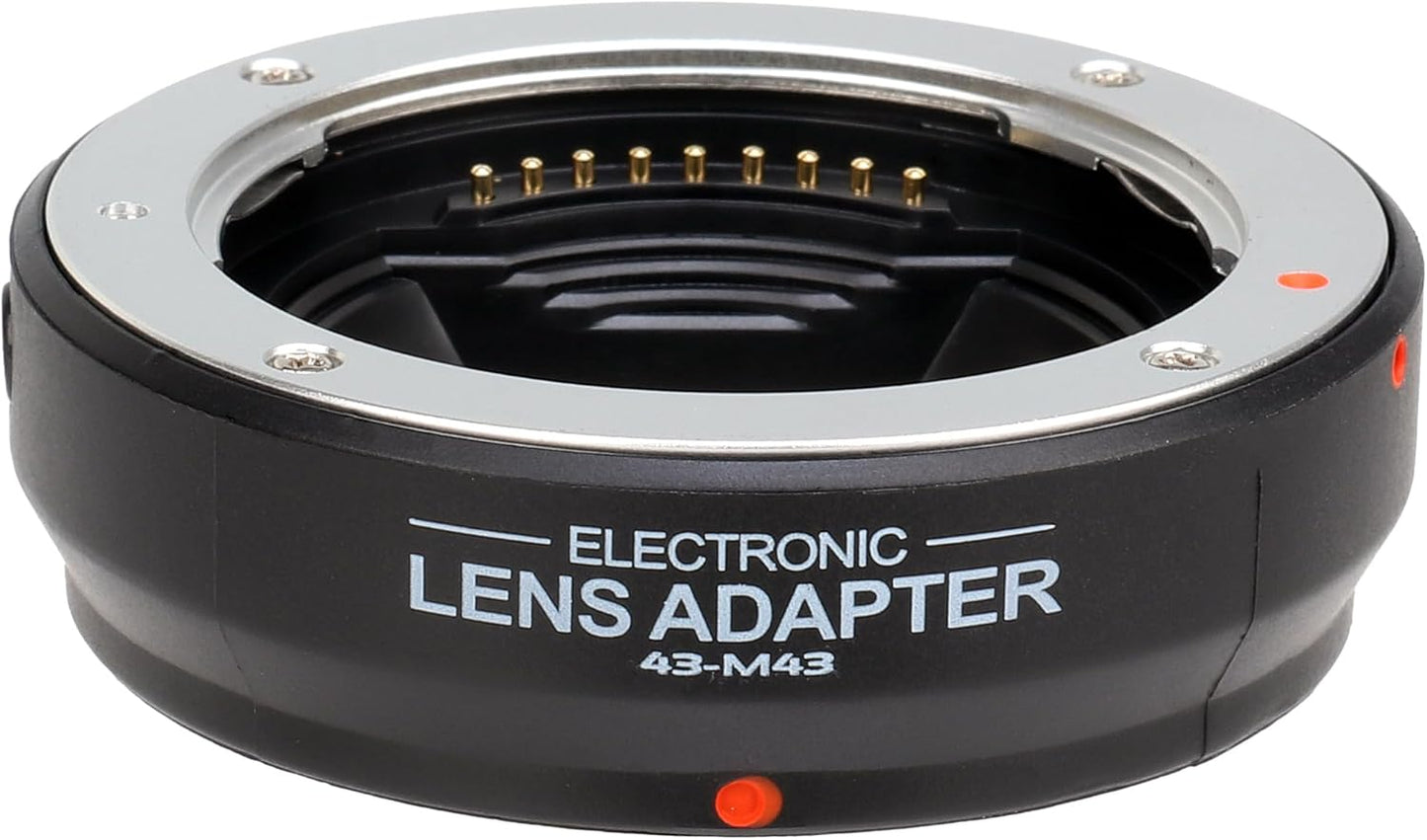 FOTGA AF Autofocus Adapter for Olympus and Panasonic Four Thirds 4/3 Lens to Micro Four Thirds (MFT, M4/3) Mount Camera, Compatible with GH4 GH5s GH6 E-PL5